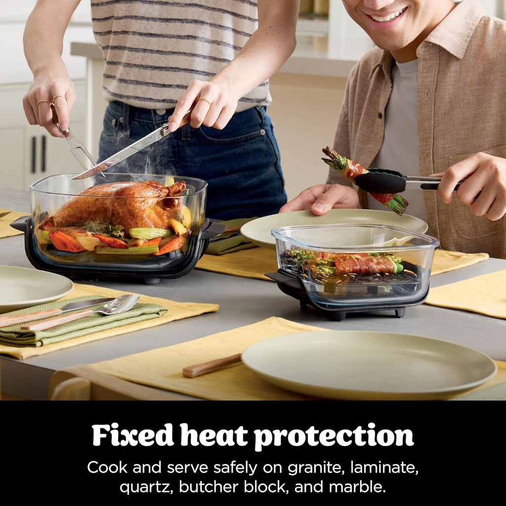 Ninja CRISPi Portable Air Fryer, 3.8L, 4-in-1: Air Fry, Roast, Keep Warm, Recrisp, Space Saving Compact Design